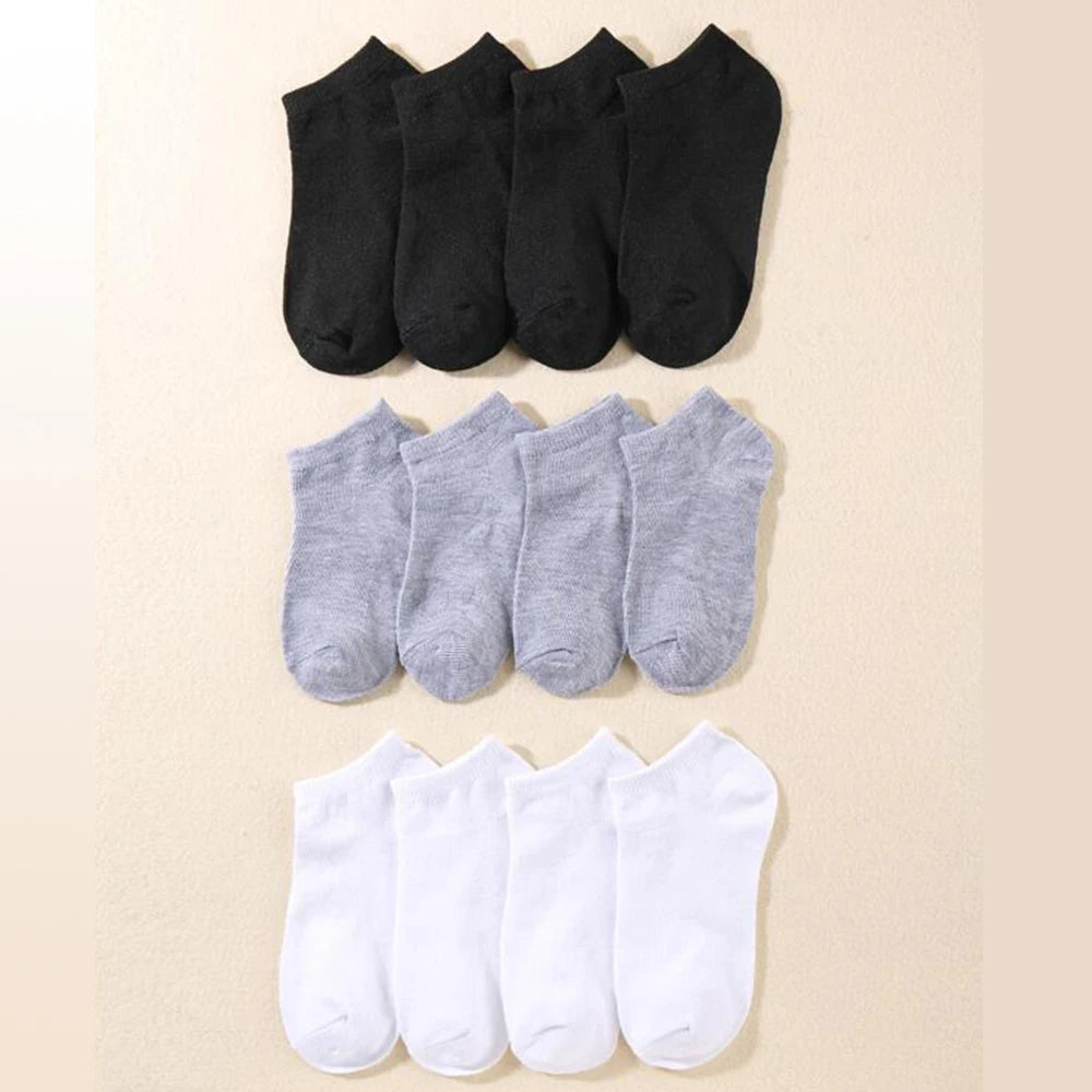 12 Pairs of Solid Color Socks 12 Pairs of Men's Solid Color Socks Blue Wolf Store