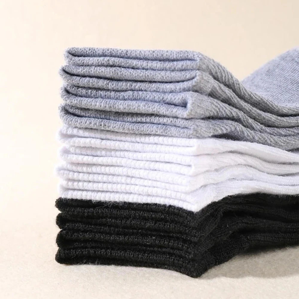 12 Pairs of Solid Color Socks 12 Pairs of Men's Solid Color Socks Blue Wolf Store