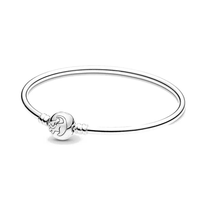 925 Silver European White Stone Star Leaf Clasp Clip Snake Chain Size 16-21cm Bracelet Bangles Jewelry Accessories Charm Blue Wolf Store Z030 16cm
