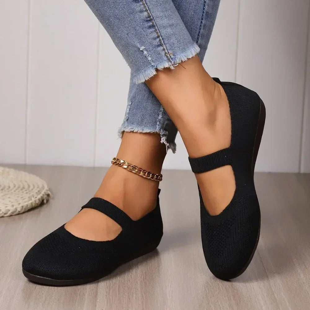 AirLuxe Comfortable Women's Flats AirLuxe Comfortable Women's Flats Blue Wolf Store Black 5.5 US / 3.5 UK/AU