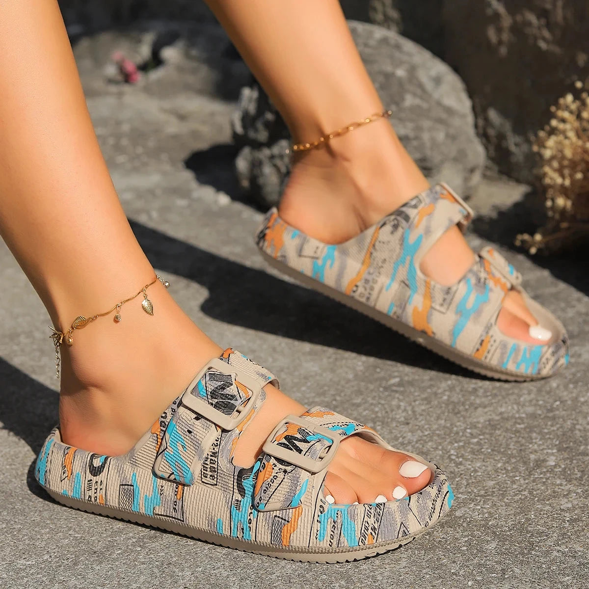 Aloha Stroll Women's Summer Sandals Aloha Stroll Women's Summer Sandals Blue Wolf Store