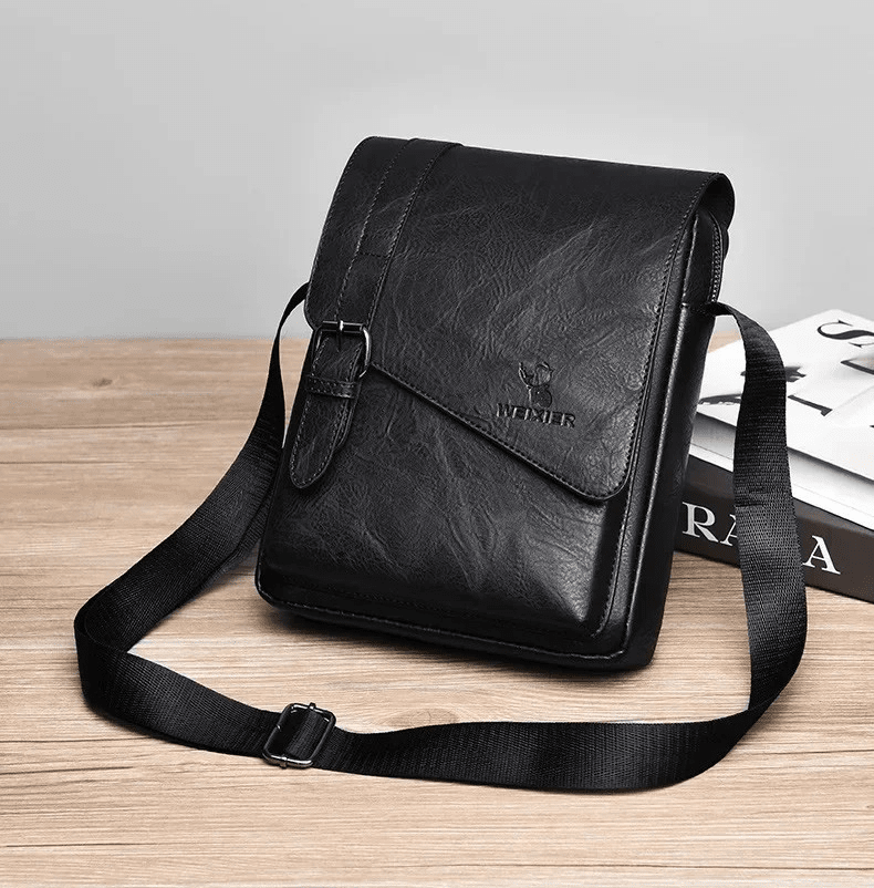 AlphaPort Men's Retro Leather Bag AlphaPort Men's Retro Leather Bag Blue Wolf Store