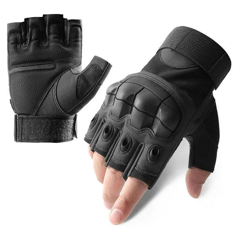 ArmorGrip Leather Tactical Gloves ArmorGrip Leather Tactical Gloves Blue Wolf Store Black 1 M