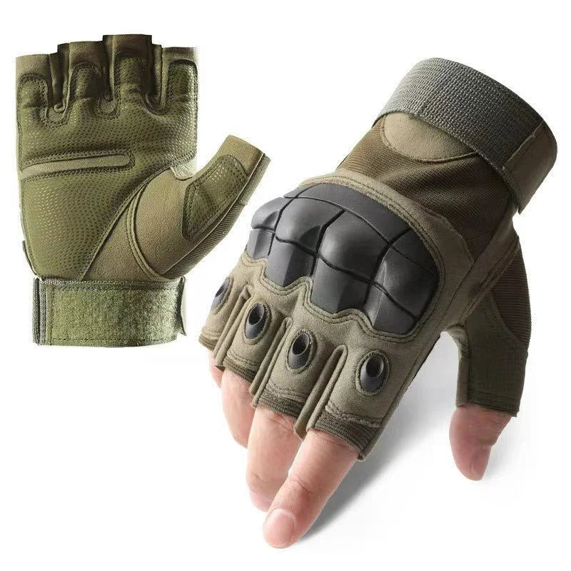 ArmorGrip Leather Tactical Gloves ArmorGrip Leather Tactical Gloves Blue Wolf Store Green 1 M