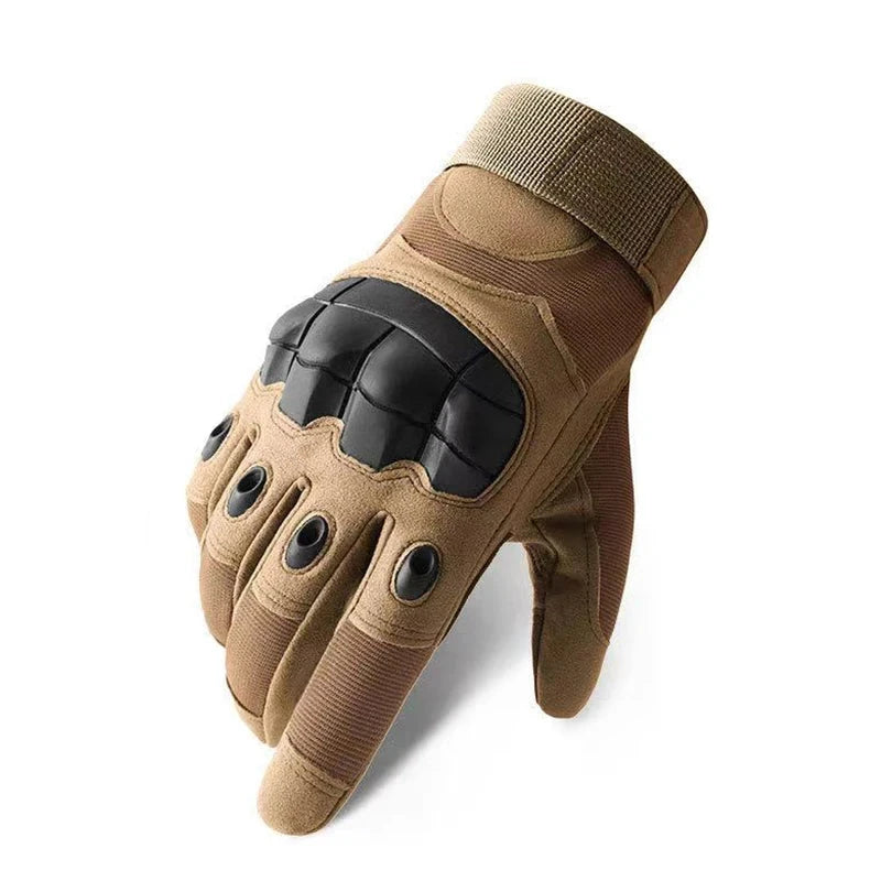 ArmorGrip Leather Tactical Gloves ArmorGrip Leather Tactical Gloves Blue Wolf Store Khaki XL