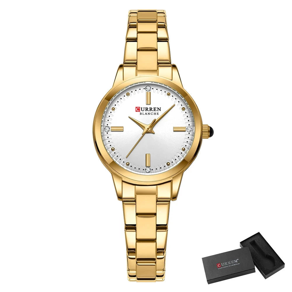 Aurelia Velour – Elegant Women’s Watch Aurelia Velour – Elegant Women’s Watch Blue Wolf Store Gold