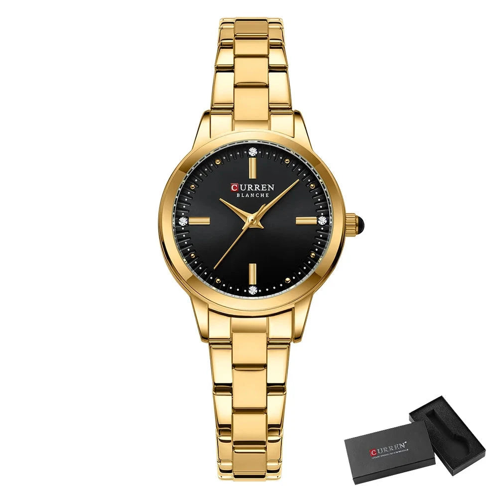 Aurelia Velour – Elegant Women’s Watch Aurelia Velour – Elegant Women’s Watch Blue Wolf Store Gold Black