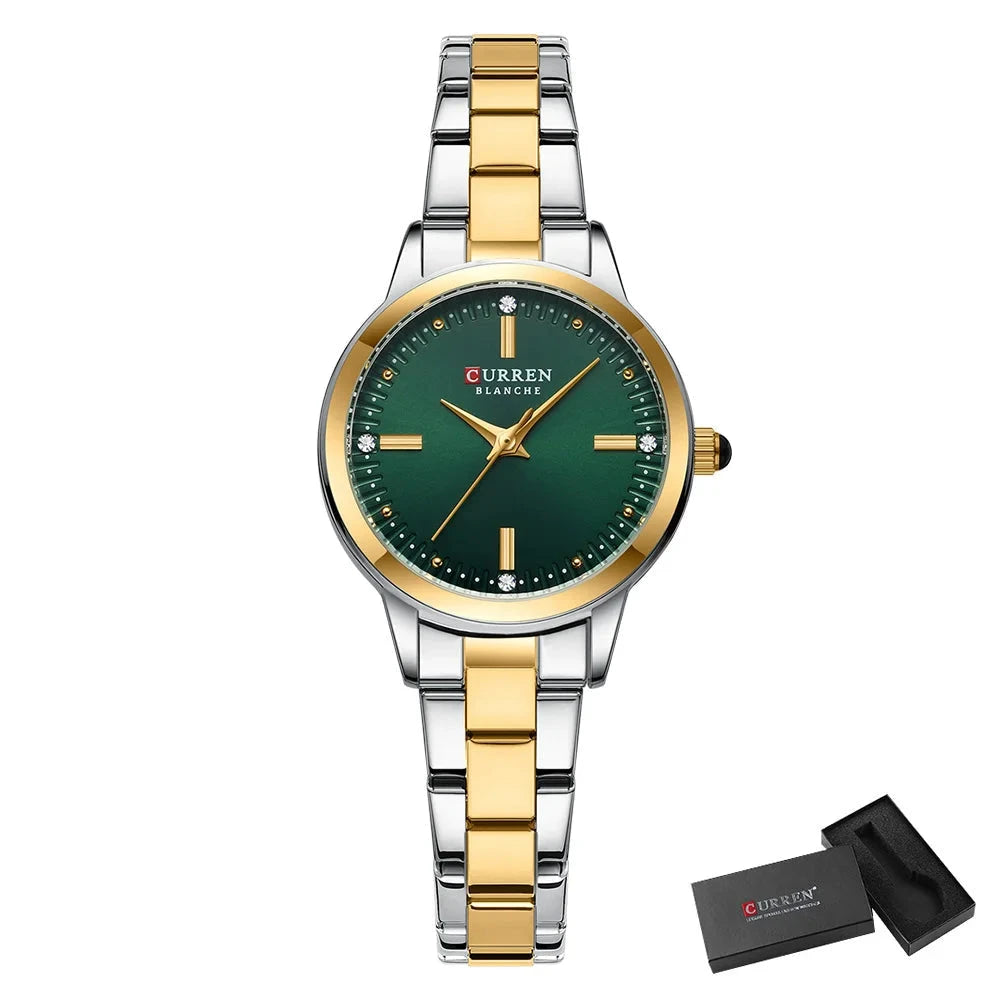 Aurelia Velour – Elegant Women’s Watch Aurelia Velour – Elegant Women’s Watch Blue Wolf Store Silver Green