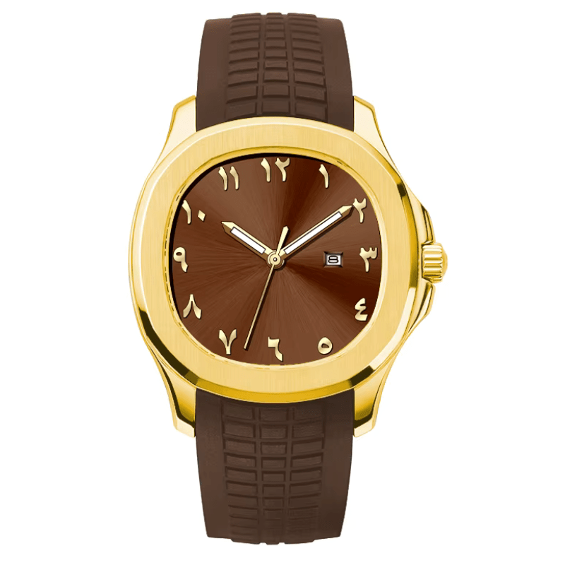 Aurion Noir Men's Quartz Watch Aurion Noir Men's Quartz Watch Blue Wolf Store Gold Brown