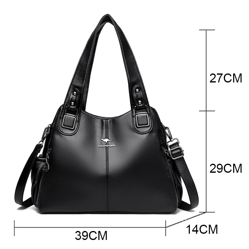 Aurora Classic Vintage Leather Shoulder Bag