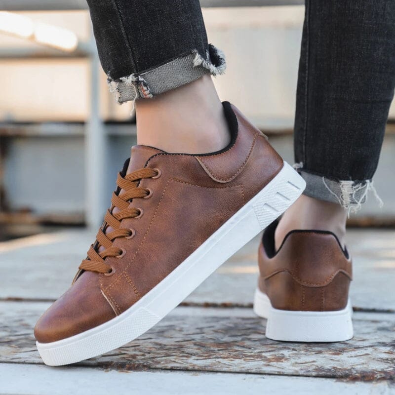 Barretus Men's Leather Sneakers Barretus Men's Leather Sneakers Blue Wolf Store