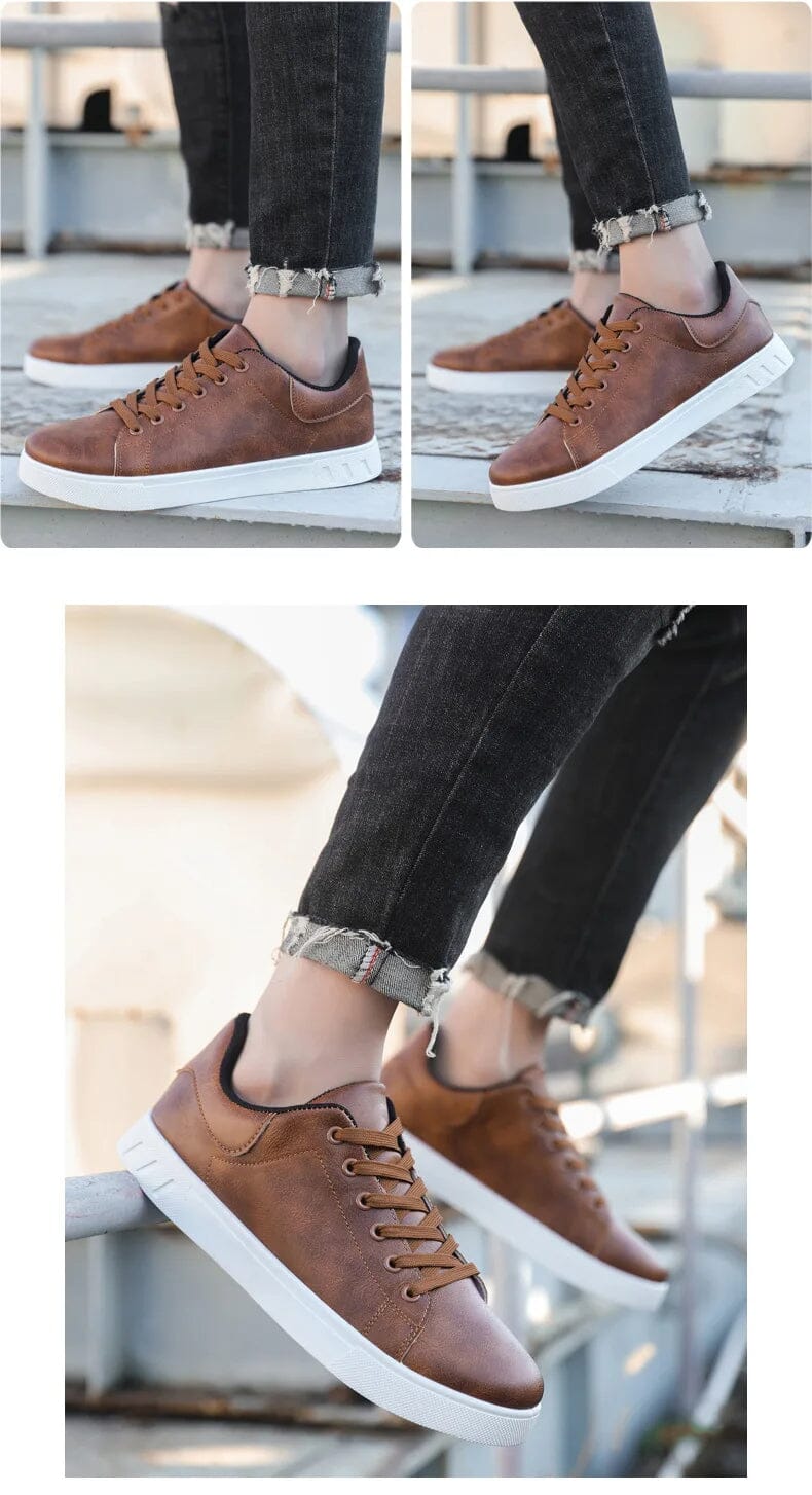 Barretus Men's Leather Sneakers Barretus Men's Leather Sneakers Blue Wolf Store
