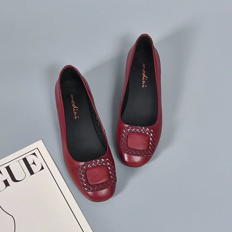 Bellaviz Feminine Leather Flats Bellaviz Feminine Leather Flats Blue Wolf Store