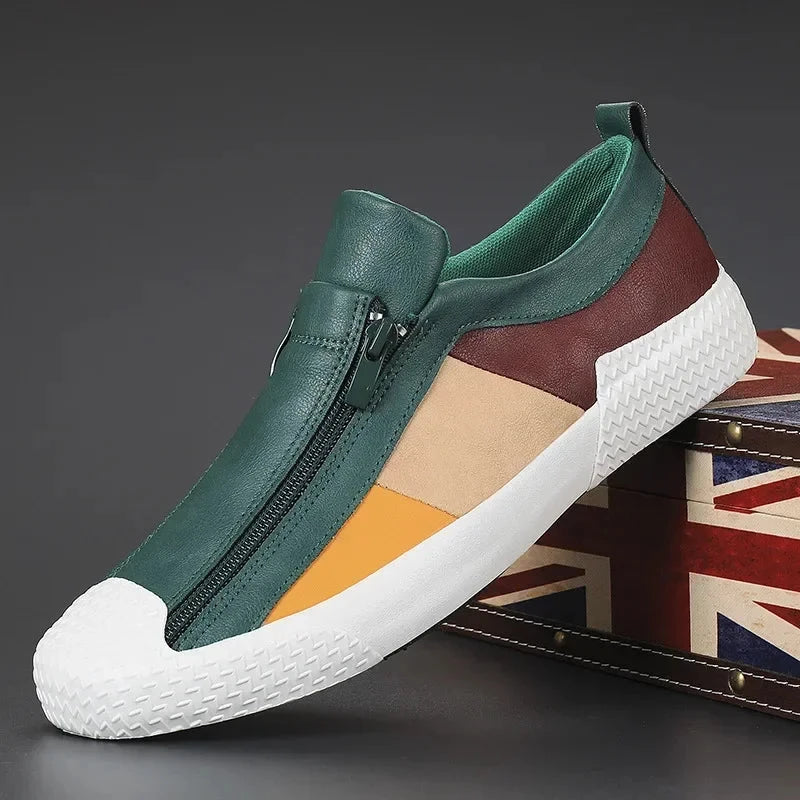 Brayden Colt – Men's Casual Leather Sneakers Brayden Colt – Men's Casual Leather Sneakers Blue Wolf Store Green US 6 / UK-AU 5.5 / EU 38