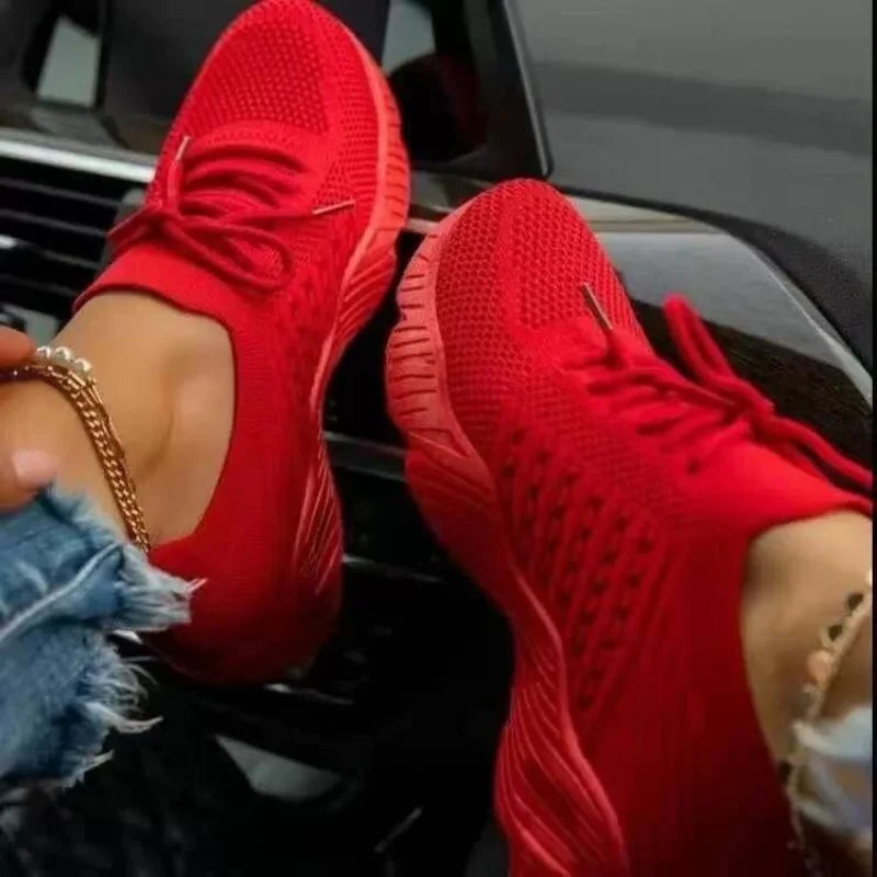 Breathable Women's Sneakers Mileide Breathable Women's Sneakers Mileide Blue Wolf Store Red 43