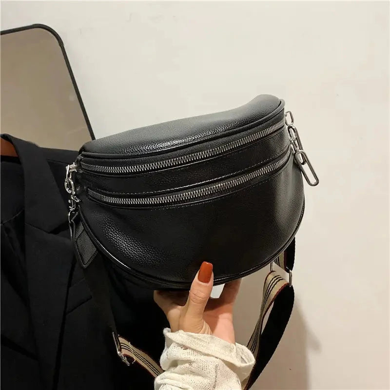 Camila Leather Crossbody Bag Camila Leather Crossbody Bag Blue Wolf Store Black