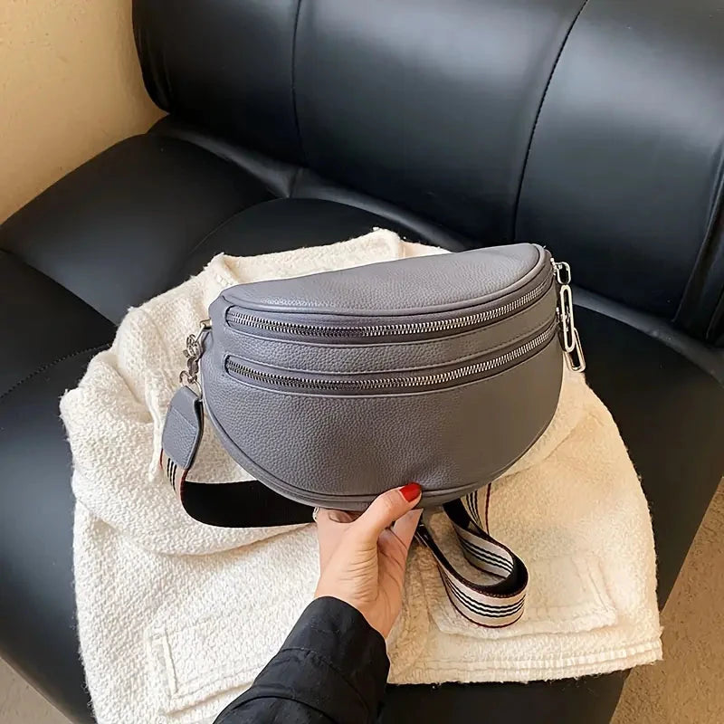Camila Leather Crossbody Bag Camila Leather Crossbody Bag Blue Wolf Store Grey