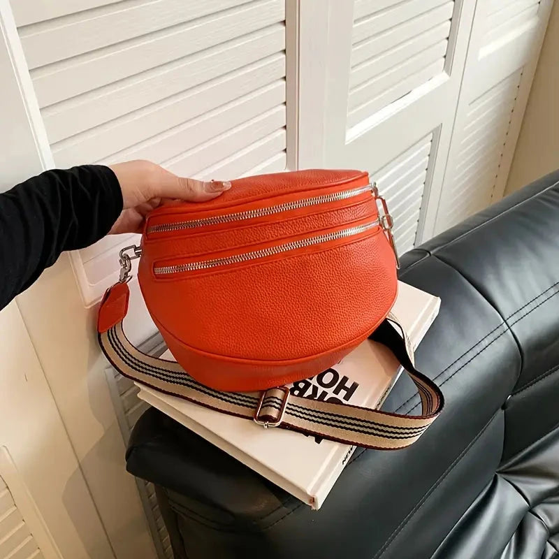 Camila Leather Crossbody Bag Camila Leather Crossbody Bag Blue Wolf Store Orange