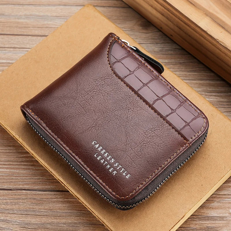 Carrken Luxury Men's Leather Wallet Carrken Luxury Men's Leather Wallet Blue Wolf Store