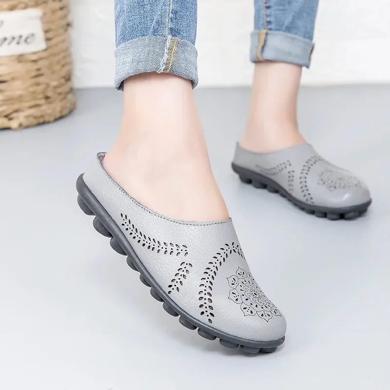 Casual Stride Harmony Hollow Slippers Blue Wolf Store