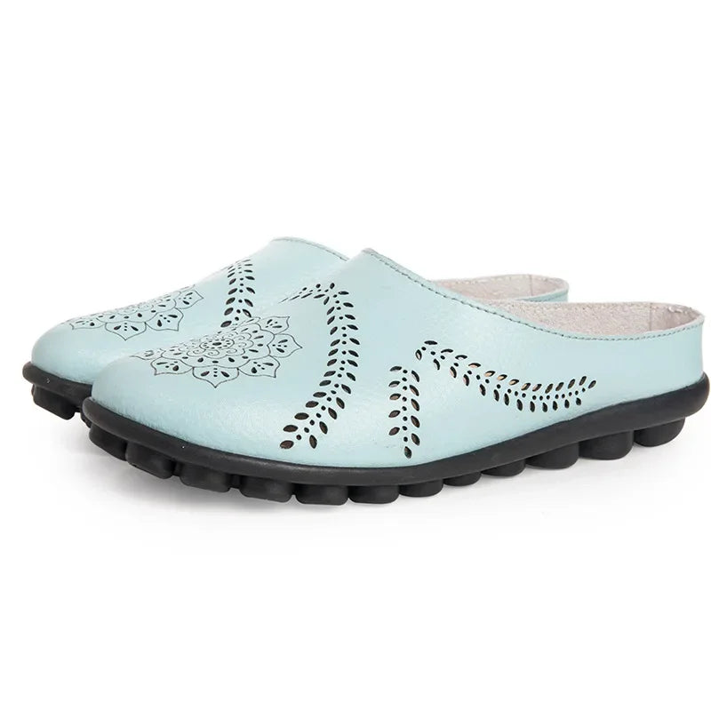Casual Stride Harmony Hollow Slippers Blue Wolf Store