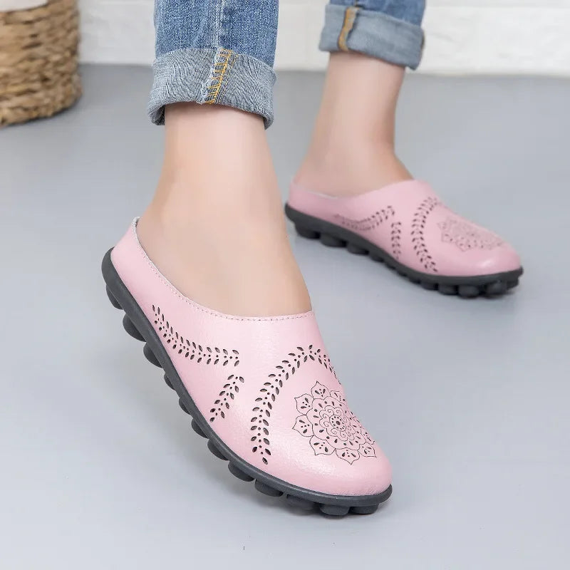 Casual Stride Harmony Hollow Slippers Blue Wolf Store