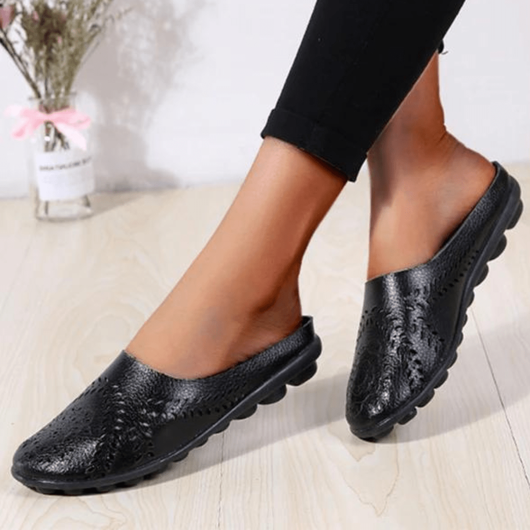 Casual Stride Harmony Hollow Slippers Blue Wolf Store Black 37 insole 23.5cm