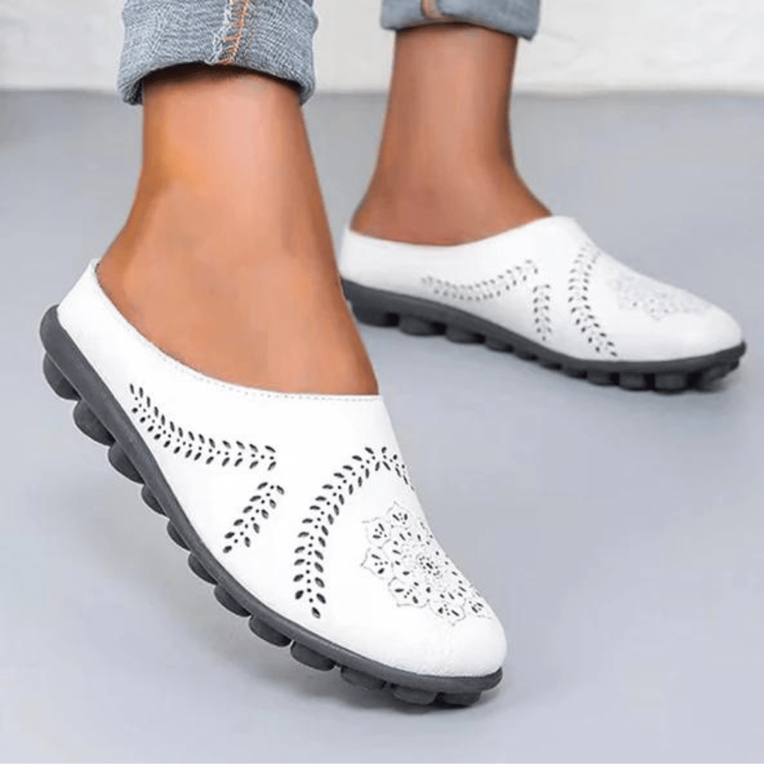 Casual Stride Harmony Hollow Slippers Blue Wolf Store White 37 insole 23.5cm