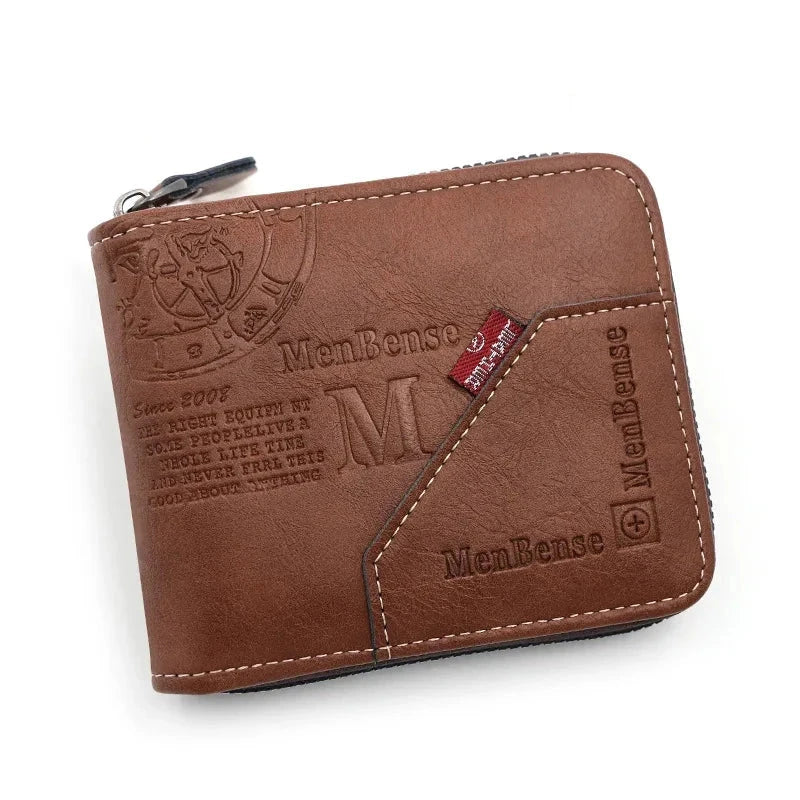 Cavalieri Men's Leather Wallet Blue Wolf Store