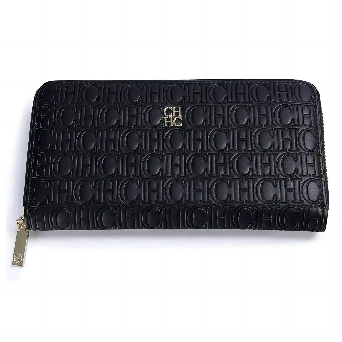 CH Women's Solid Colour Long Wallet Niche Design Fashion Simple Large Capacity Bag Luxury Temperament Vintage Classic Wallet Blue Wolf Store
