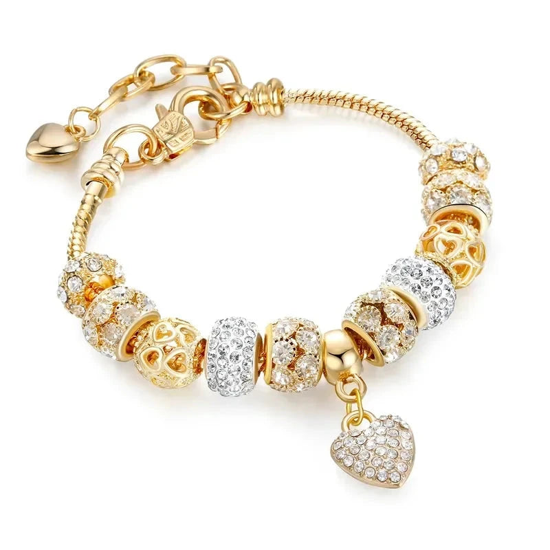 Charm Love Bracelet Charm Love Bracelet Blue Wolf Store Golden2
