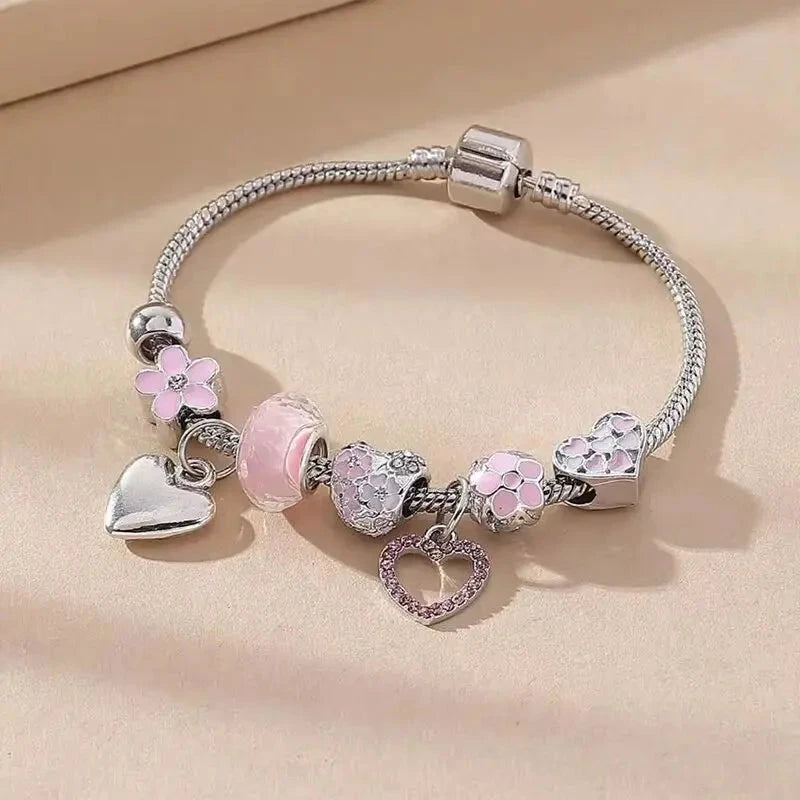 Charm Love Bracelet Charm Love Bracelet Blue Wolf Store Silver7