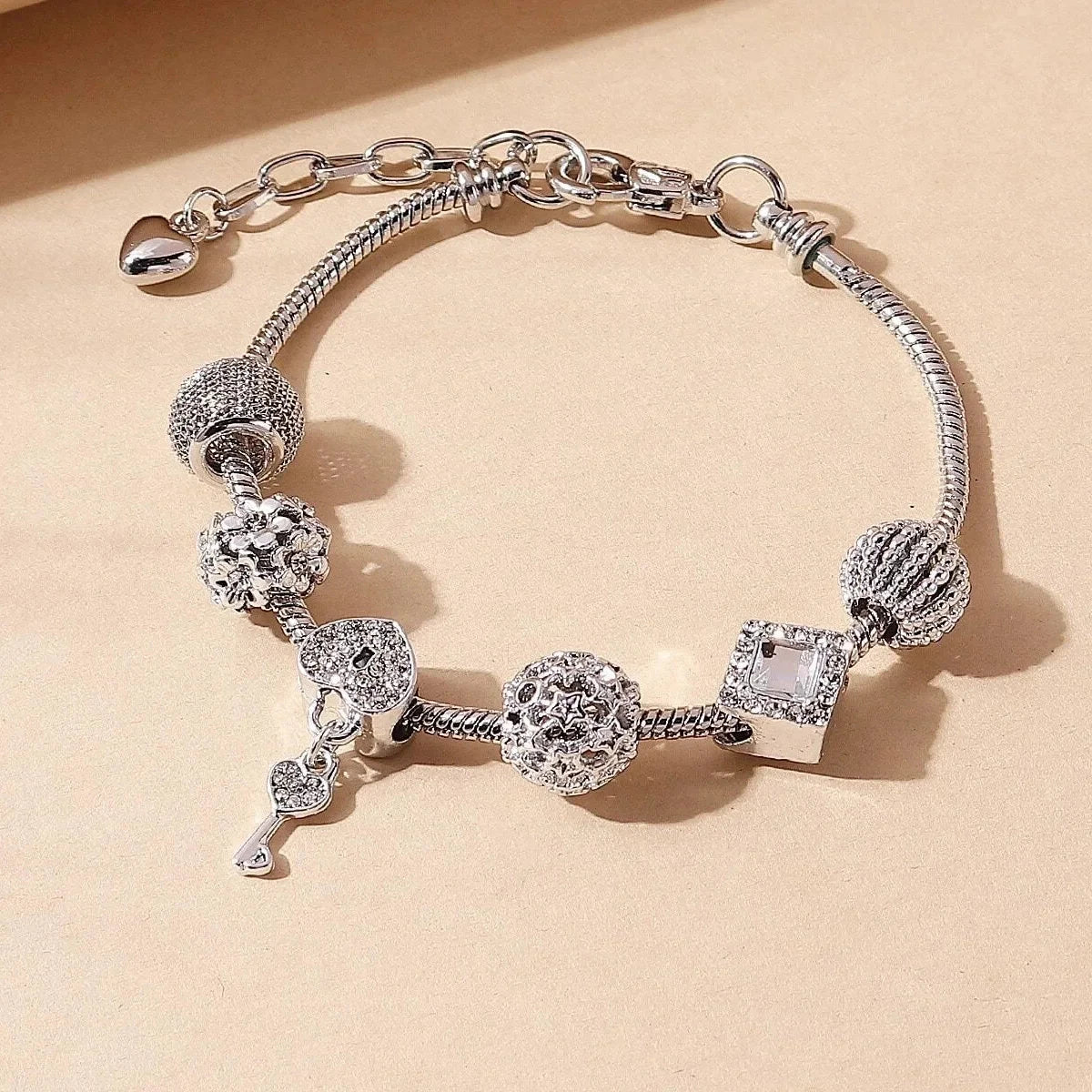 Charm Love Bracelet Charm Love Bracelet Blue Wolf Store Silver9