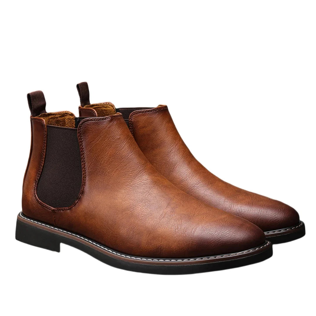 Chelsea Men's Leather Boots Blue Wolf Store