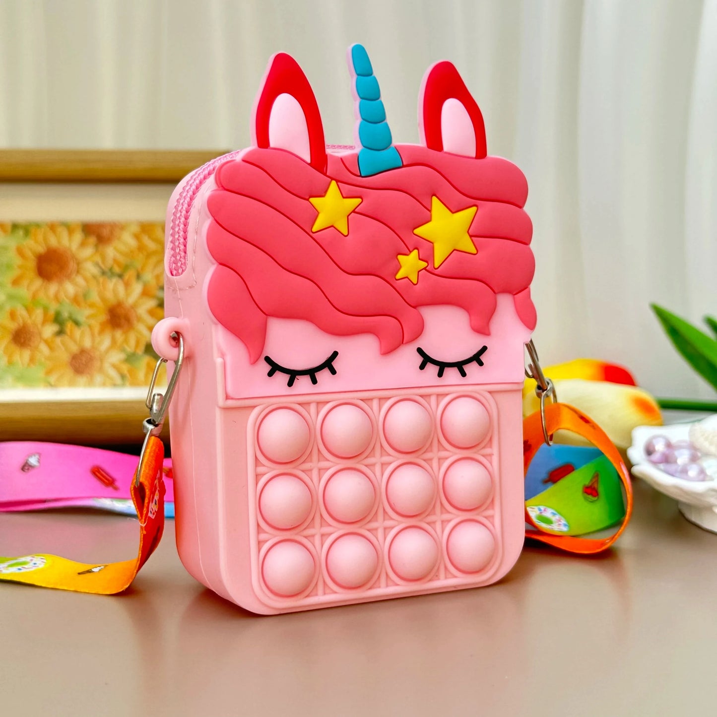Children's Unicorn Bag Children's Unicorn Bag Blue Wolf Store Pink