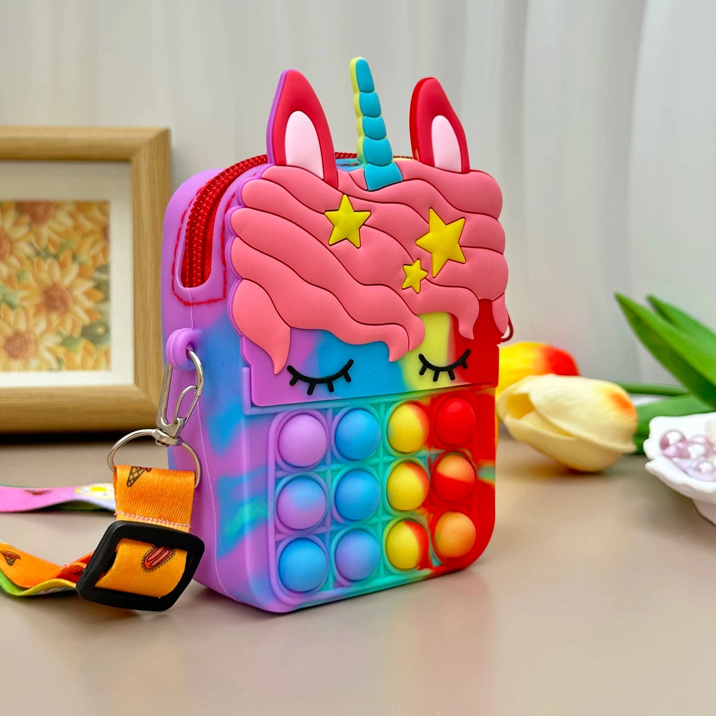 Children's Unicorn Bag Children's Unicorn Bag Blue Wolf Store Rainbow