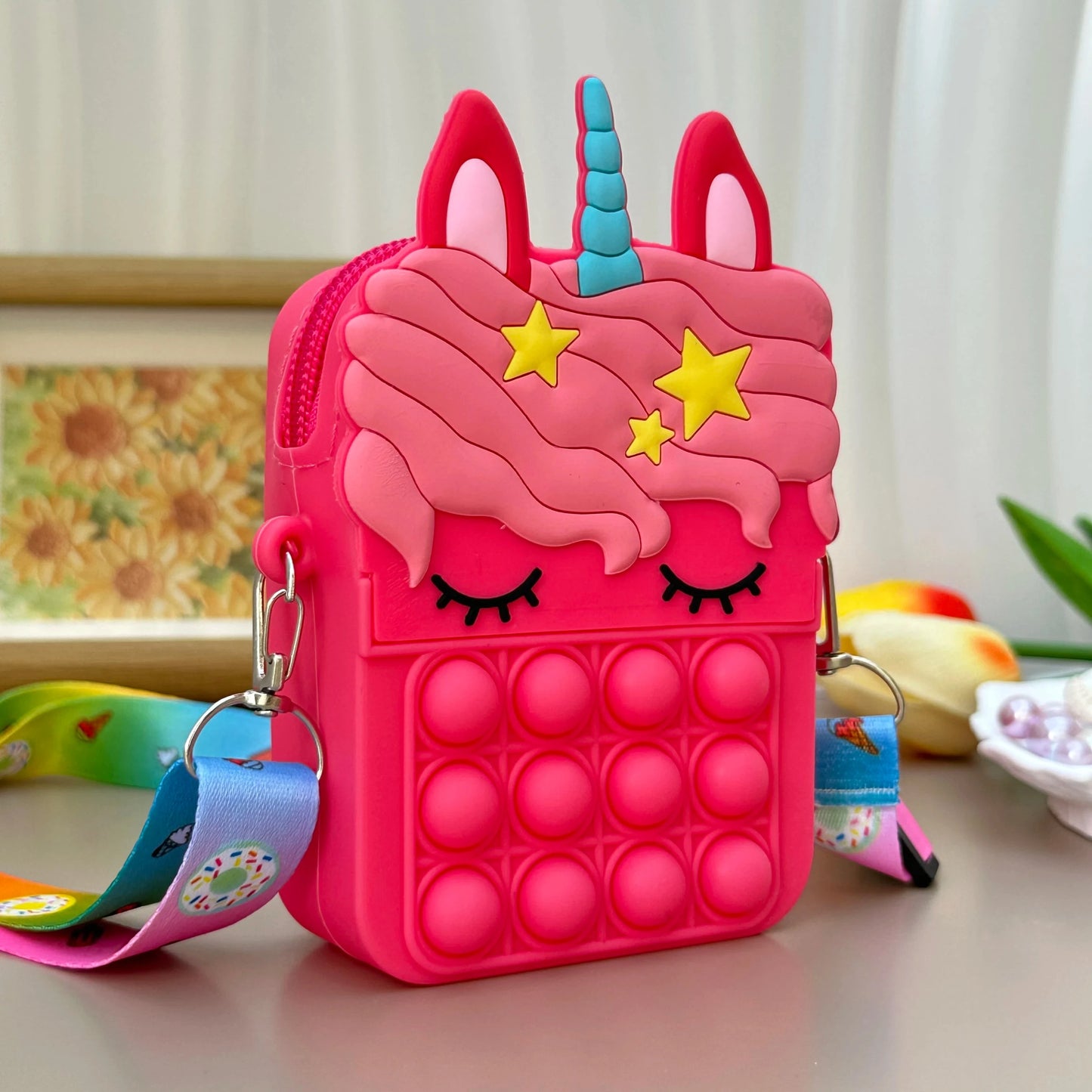Children's Unicorn Bag Children's Unicorn Bag Blue Wolf Store Rose Red