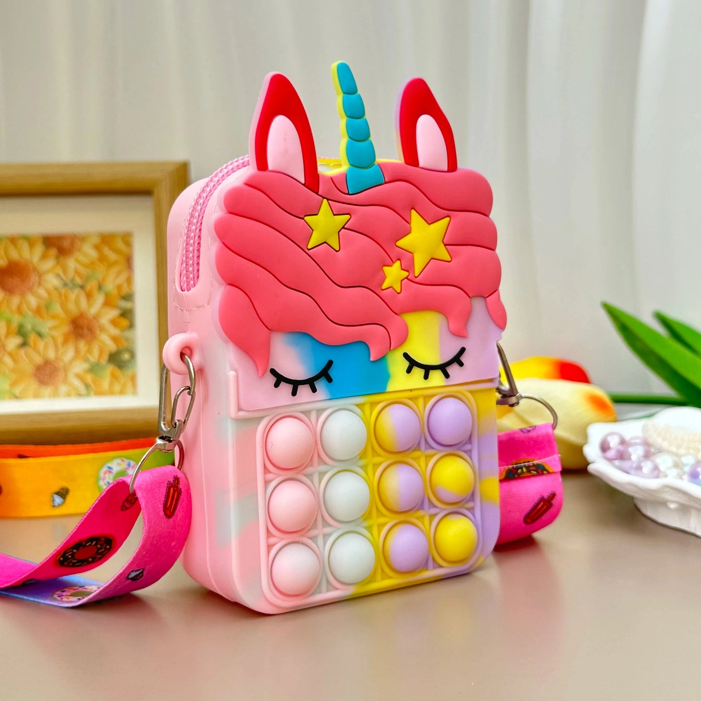 Children's Unicorn Bag Children's Unicorn Bag Blue Wolf Store Yellow