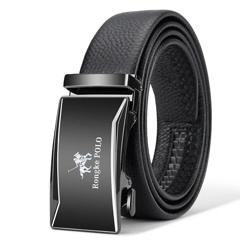 Classic Alpha Men's Leather Belt Classic Alpha Men's Leather Belt Blue Wolf Store