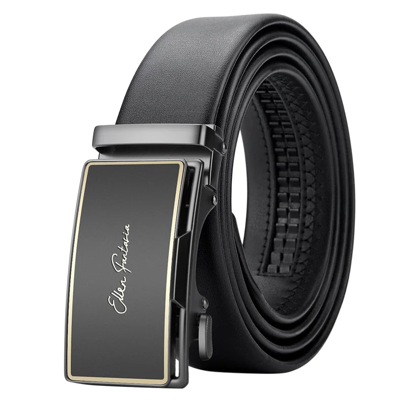 Classic Alpha Men's Leather Belt Classic Alpha Men's Leather Belt Blue Wolf Store