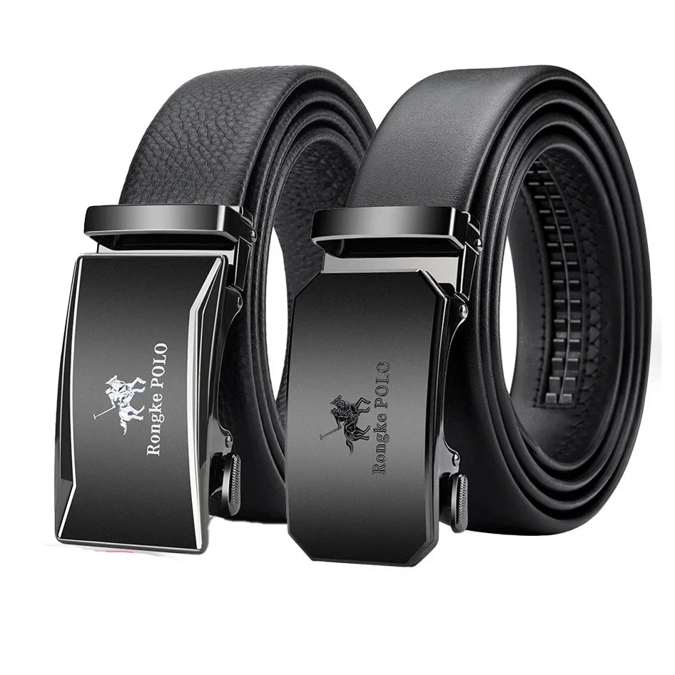 Classic Alpha Men's Leather Belt Classic Alpha Men's Leather Belt Blue Wolf Store