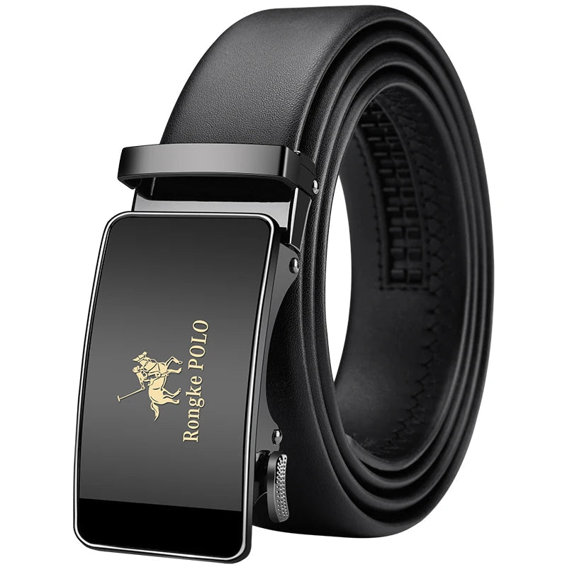 Classic Alpha Men's Leather Belt Classic Alpha Men's Leather Belt Blue Wolf Store