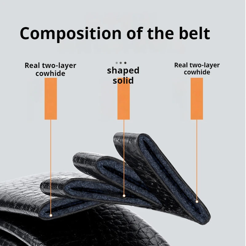 Classic Alpha Men's Leather Belt Classic Alpha Men's Leather Belt Blue Wolf Store