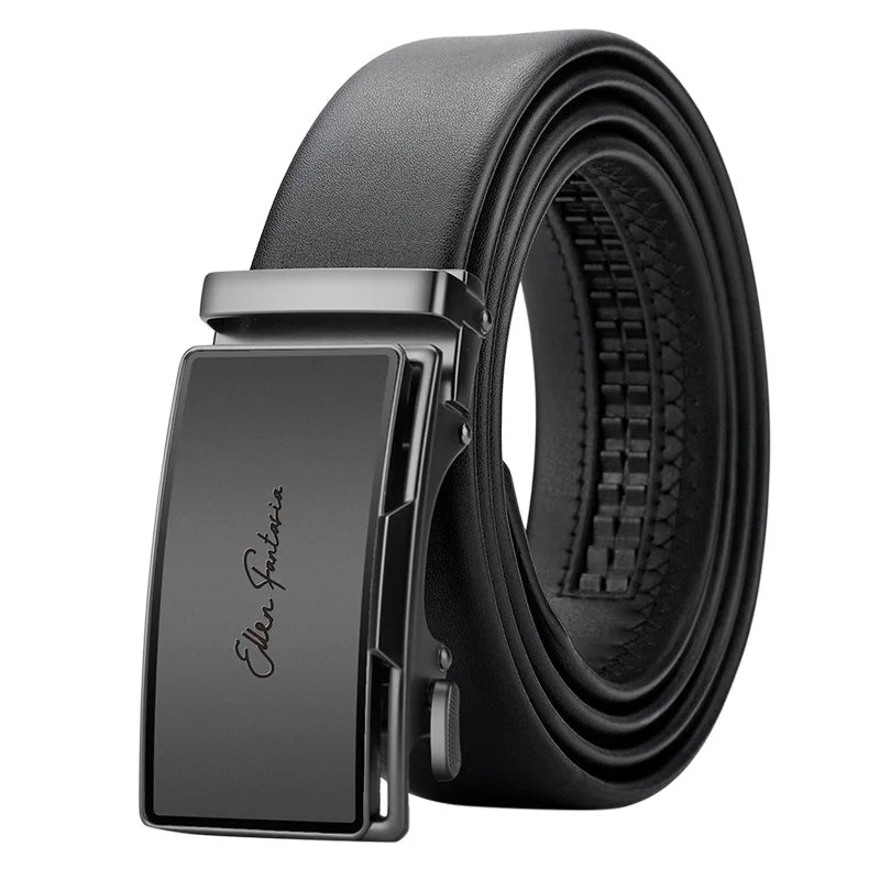 Classic Alpha Men's Leather Belt Classic Alpha Men's Leather Belt Blue Wolf Store