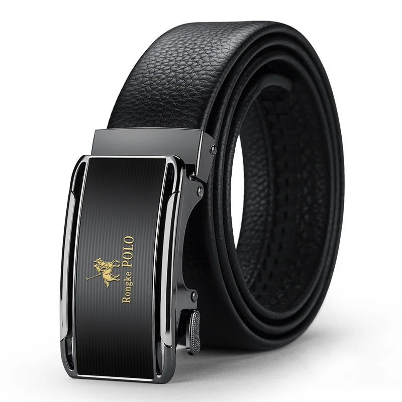 Classic Alpha Men's Leather Belt Classic Alpha Men's Leather Belt Blue Wolf Store