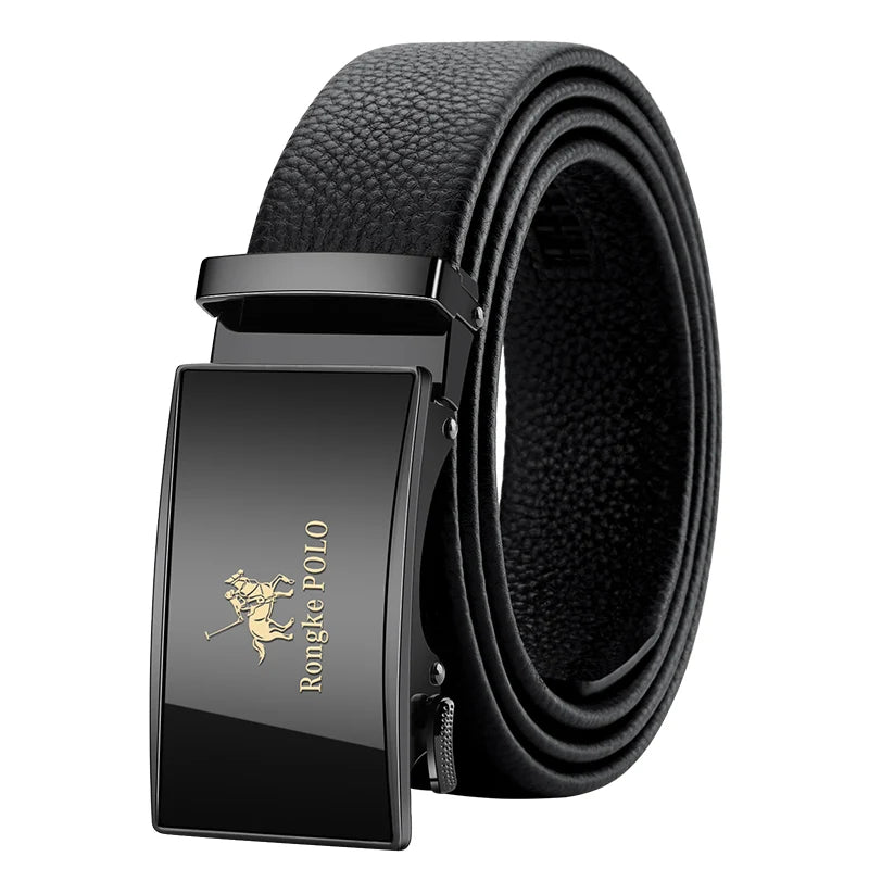 Classic Alpha Men's Leather Belt Classic Alpha Men's Leather Belt Blue Wolf Store Style7 110cm