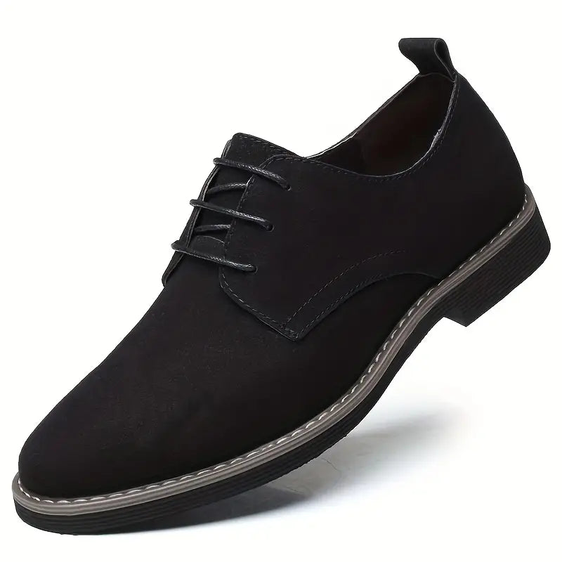 Classic Men's Leather Derby Shoes Classic Men's Leather Derby Shoes Blue Wolf Store Black US 6.5 / UK 5.5 / EU 38