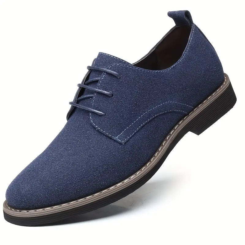 Classic Men's Leather Derby Shoes Classic Men's Leather Derby Shoes Blue Wolf Store Blue US 6.5 / UK 5.5 / EU 38