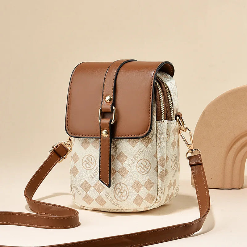 Classique Leather Crossbody Bag Classique Leather Crossbody Bag Blue Wolf Store Beige