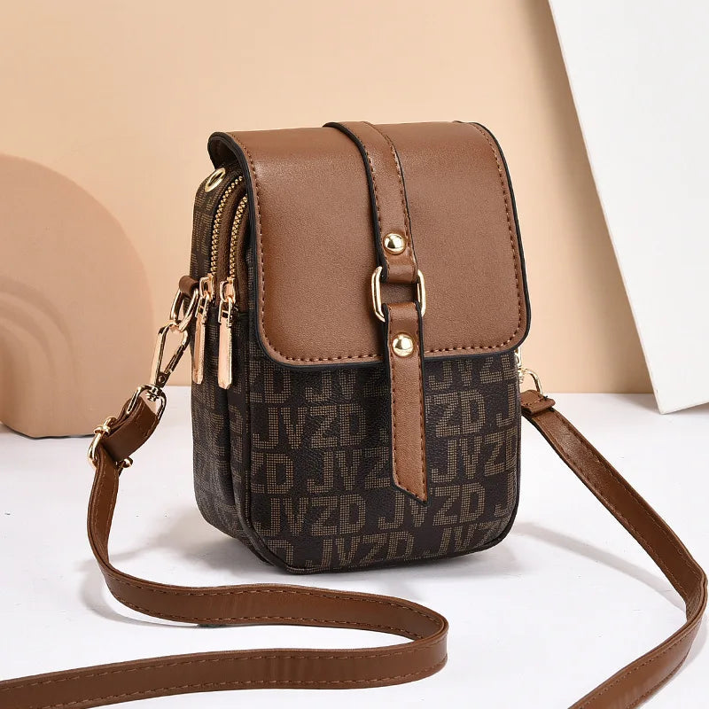 Classique Leather Crossbody Bag Classique Leather Crossbody Bag Blue Wolf Store Dark Coffee